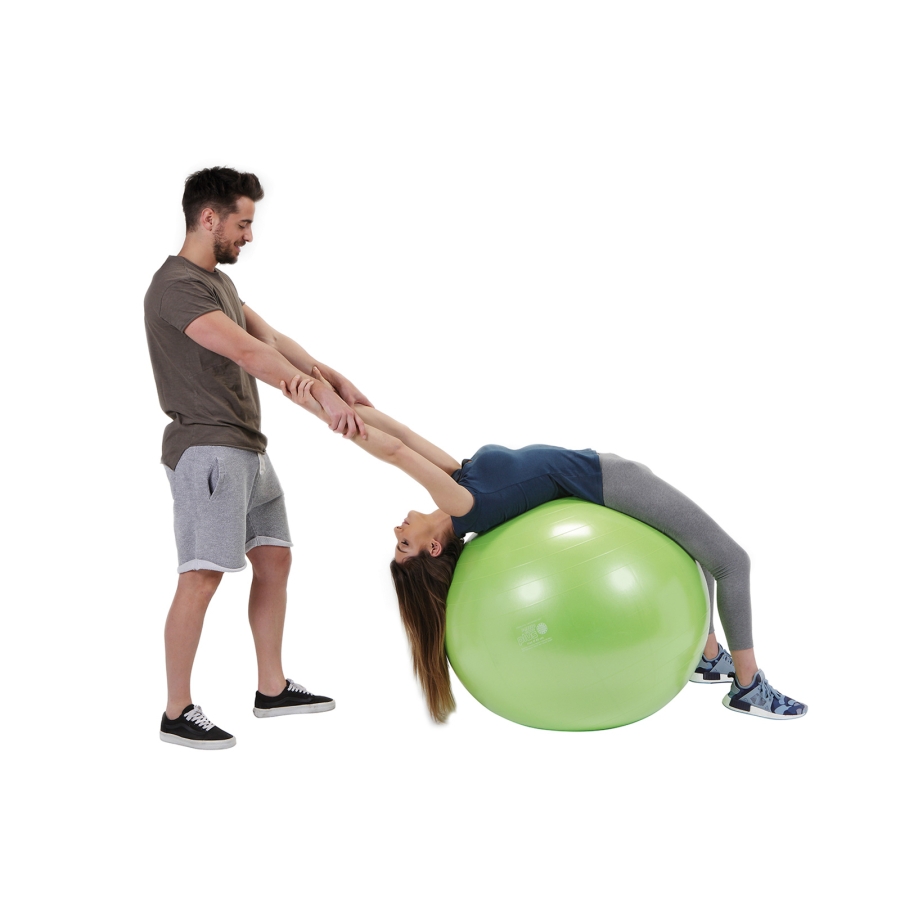 Гимнастический мяч с системой антивзрыв Gymnic PLUS (Зеленый 55 см)