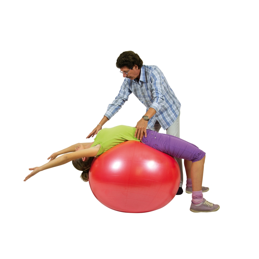 Гимнастический мяч с системой антивзрыв Gymnic Body Ball (Красный 55 см)