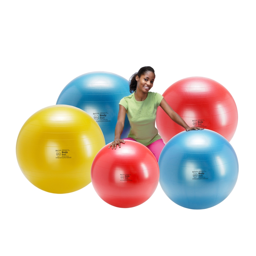 Гимнастический мяч с системой антивзрыв Gymnic Body Ball (Красный 55 см)