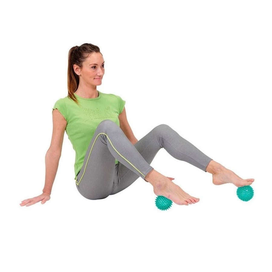 Мячи массажные с шипами Gymnic Massageball Reflex (Синие 9 см)