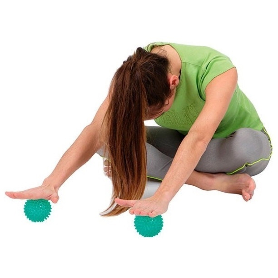 Мячи массажные с шипами Gymnic Massageball Reflex (Синие 9 см)