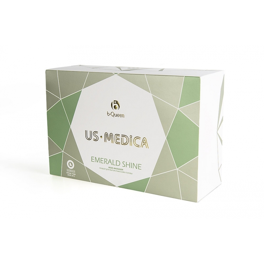 Прибор для мытья и массажа головы UsMedica Emerald Shine