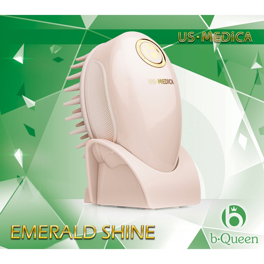 Прибор для мытья и массажа головы UsMedica Emerald Shine
