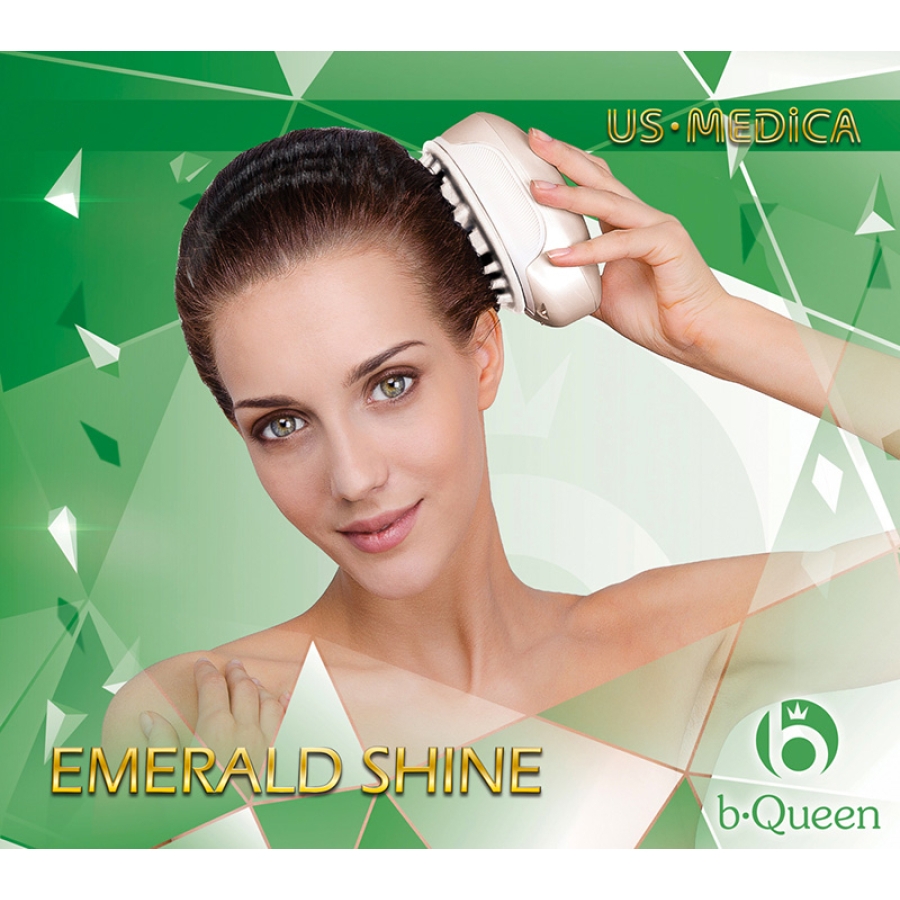 Прибор для мытья и массажа головы UsMedica Emerald Shine